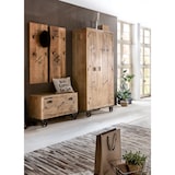 thumbnail of SIT Möbel Garderoben-Schrank | lackiertes Mango-Holz | natur-antik | mit Kleiderstange | B 90 x T 45 x H 190 cm | 01964-04 | Serie RUSTIC