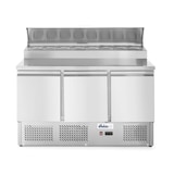 thumbnail of Saladette met 3 deuren en verhoogde GN vitrine 380L, Arktic, 230V/310W, 1365x700x(H)1055mm