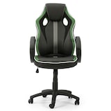thumbnail of Sillón de Oficina elevable y reclinable Formula tapizado con Piel sintética, Color Negro/Verde