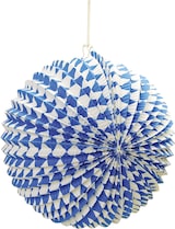 thumbnail of 2x Lampion Oktoberfest Bayerische Raute blau Ø 24 cm