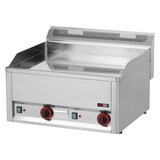 thumbnail of Gastro Elektro-Doppel-Griddleplatte Grillplatte Bratplatte Kamin 658x609x290 mm