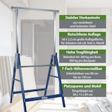 thumbnail of 2x Arbeitsbock 7-fach höhenverstellbar bis 400 kg Stahl verzinkt lackiert blau Klappbock Gerüstbock