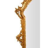 thumbnail of Specchiera da parete in legno finitura foglia oro anticata elegante per cucine moderne e rustiche