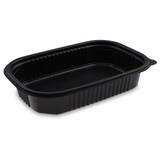 thumbnail of 250x Mikrowellenschalen schwarz 'M' 850 ml - 22x15x4,5 cm