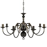 thumbnail of vidaXL Kroonluchter zwart metaal 8 x E14 lampen