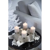 thumbnail of Adventskranz Verona, Edelstahl glänzend vernickelt, Durchmesser 30 cm, für Stumpenkerzen ø 6 cm