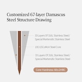 thumbnail of XinZuo - Damaskus Honesuki - PM8O Zhen Serie