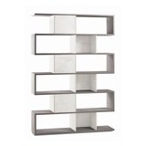 thumbnail of SARMOG LIBRERIA MODULARE H215 L150 KIT in truciolare nobilitato color cemento e ossido bianco