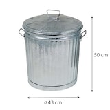 thumbnail of Contenedor de basura Biacchi de chapa galvanizada de 62 litros