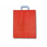 thumbnail of 250x Papiertragetaschen aus Kraftpapier 220+100x280mm rot