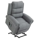 thumbnail of HOMCOM sillón relax reclinable eléctrico levanta personas, con masaje vibratorio y calor, control remoto, reposapiés, gris