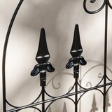 thumbnail of Conjunto de 2 Treliças de Jardim Suportes para Trepadeiras com Estrutura de Aço para Plantas Terraço 55x128 cm Preto