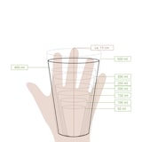 thumbnail of greenbox - Pappbecher 400 ml / 16 oz, Ø 90 mm, weiß, 1000 St.
