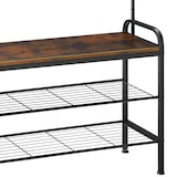 thumbnail of tectake Garderobe 85,5x36x184cm Industrial Holz Dunkel, Rustikal