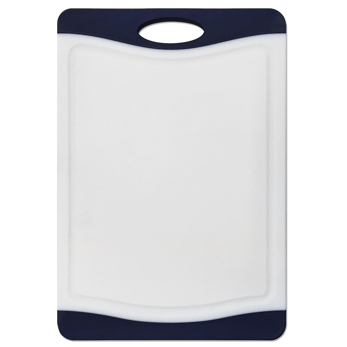 Tarrington House Snijplank, kunststof, 29 x 20 cm, met saprand, wit/blauw