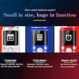 thumbnail of Mini Téléphone Portable 1 Pouce Bluetooth Dual SIM MP3 Faible Radiation 2G Noir YONIS