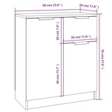 thumbnail of vidaXL Sideboard Betongrau 60x30x70 cm Holzwerkstoff