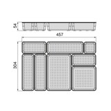 thumbnail of Emuca Kit de 8 Cubos organizadores Cube para cajón, Plástico, Transparente
