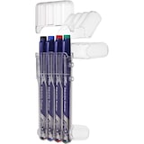 thumbnail of Etui chevalet de 4 feutres d'écriture effaçables FriXion Fineliner, pointe fine, encres assorties