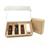 thumbnail of Kit cortesia cosmetico linea Zenzero SBCC per hotel e b&b in cofanetto Shampoo - Bagnoschiuma - Crema corpo - Cuffia doccia (10 kit)