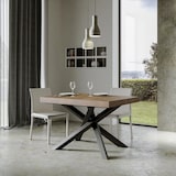 thumbnail of Ausziehbarer Tisch 90x120/224 cm Gestell Volantis Walnuss Anthrazit