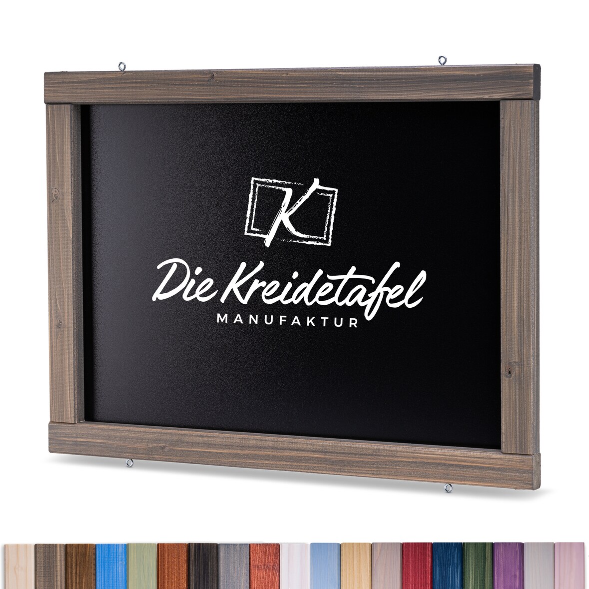 Kreidetafel mit Holzrahmen / Landhausgrau 70x50cm