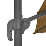thumbnail of Sombrilla de jardín con base portátil gris taupe