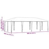 thumbnail of vidaXL Partytent Groen 800 x 400 x 266 cm Polyethyleen en Staal