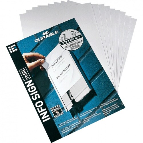 Schild I Papiereinlage für Türschild Info-Sign und Click-Sign, 149x52,5mm, 50/VE