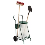 thumbnail of ROSSIGNOL Chariot de voirie roues caoutchouc 110L avec couvercle MOBISAC vert mousse