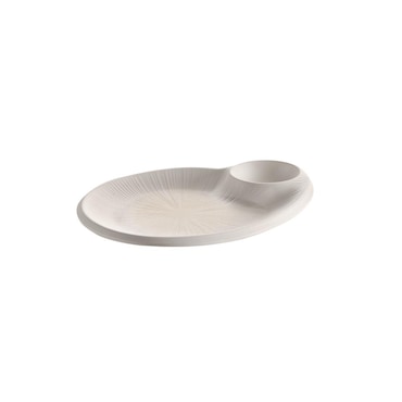 Bord BLUSH, melamine, 24 x 20 cm, wit/beige