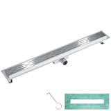 thumbnail of tectake canaletta di scarico per doccia in acciaio inox - 401273