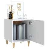 thumbnail of Mesitas de noche 2 unidades madera contrachapada blancas