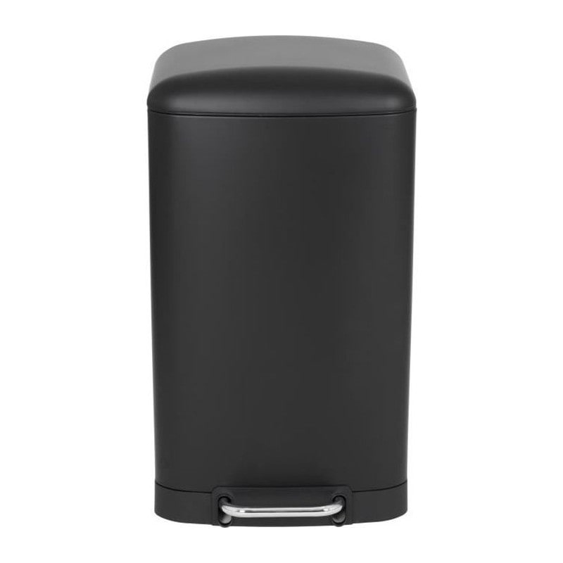 Kitchen Move Balde de Lixo com Pedal Inox GREENWICH preto 40L Aço inoxydable Preto