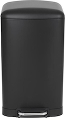 SVITA TS12 Poubelle à pédale 12l Noire avec seau intérieur