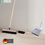 thumbnail of XXL Zimmerbesen-Set 50cm Breit Kehrgarnitur Saalbesen Kehrset mit Stiel Komplettset Handfeger Besen Kehrblech Besenset