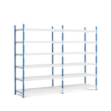 thumbnail of PROREGAL Fachbodenregal MAXIMUS Pro | Grundregal | HxBxT 280x125x80cm | 7 Ebenen | offener Fachboden | Fachlast 278kg | Lichtblau/Lichtgrau