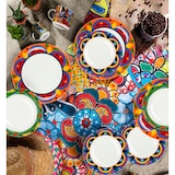 thumbnail of Juego de vajilla Excelsa Cancún de 12 piezas, porcelana multicolor