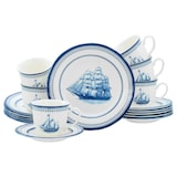 thumbnail of CreaTable Segelschiff Blau Kaffeeservice 18-tlg Steingut