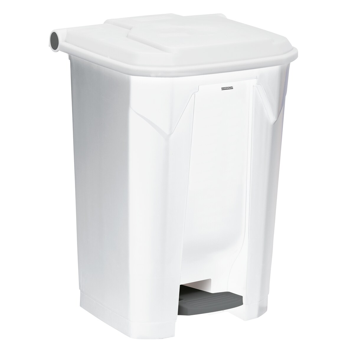 ROSSIGNOL Poubelle de tri 80L à pédale UTILO blanc/blanc