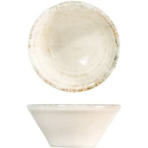 H&H Set 6 Coppette Eris, in Porcellana, Beige, 8cm