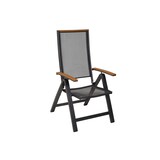 thumbnail of Merxx Itanos Set 13tlg., 6 Klappsessel, 6 Auflegepolster, 1 Tisch 150(200) x 90 cm, Aluminium