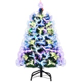 thumbnail of COSTWAY Mini árvore de Natal artificial de 95 cm com luzes, abeto com 93 pontas de ramos e estrela no topo