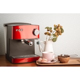 thumbnail of Adler AD 4404R Cafetera Espresso Manual 15 bares 1,6 L, Brazo Doble Salida, Espumador Leche, Calientatazas, 850W, Vermelho