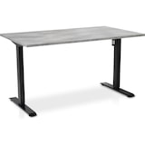 thumbnail of Zit-sta bureau elektrisch verstelbaar - MRC EASY 140 x 80 cm | frame zwart – blad betonlook