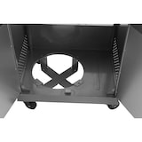 thumbnail of aro Gasbarbecue met 3 branders, 42 x 60 cm, zijtafel, thermometer, verrijdbaar, staal/roestvrij staal, zilver