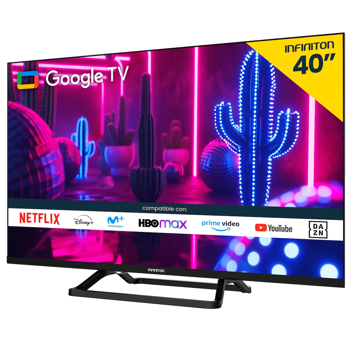TV Infiniton LED 40 “ INTV-A40G24 Full HD - Smart TV - Chromecast - DVB-T2 & DVB-S2 - WiFi - USB Grabador - E