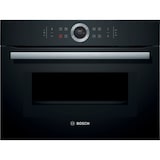 thumbnail of Bosch Serie 8, Einbau-Kompaktbackofen mit Mikrowellenfunktion, 60 x 45 cm, Schwarz CMG633BB1