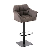 thumbnail of Banco de bar Damaso com revestimento em tecido cinza/preto