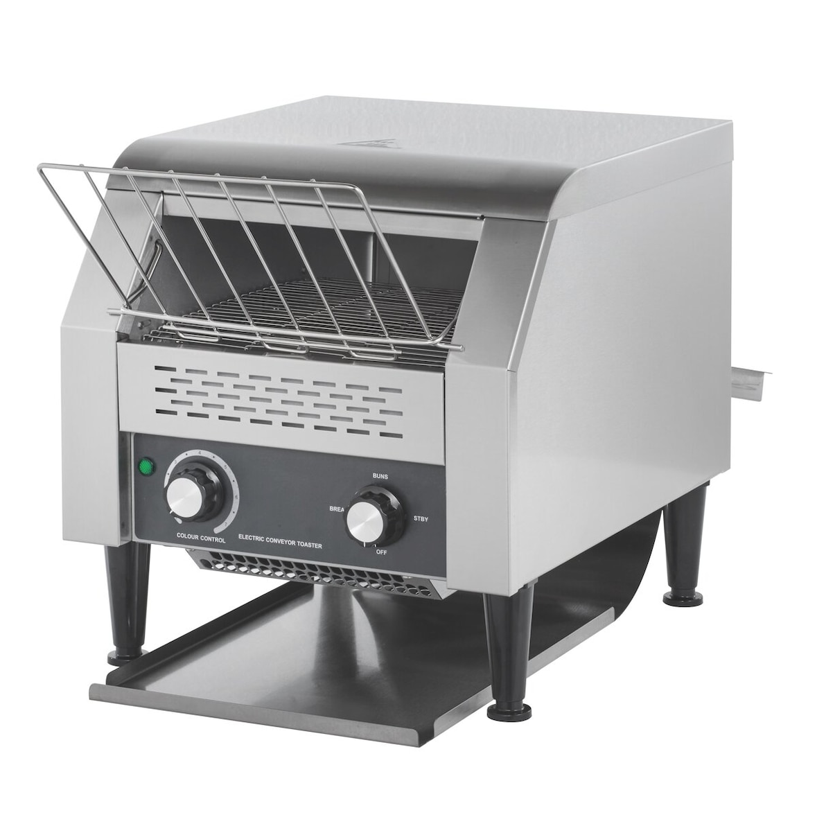 GastroHero Durchlauftoaster 130 Toastscheiben/h Förderband Toaster Edelstahl Gastro Toaster Frühstücksbuffet